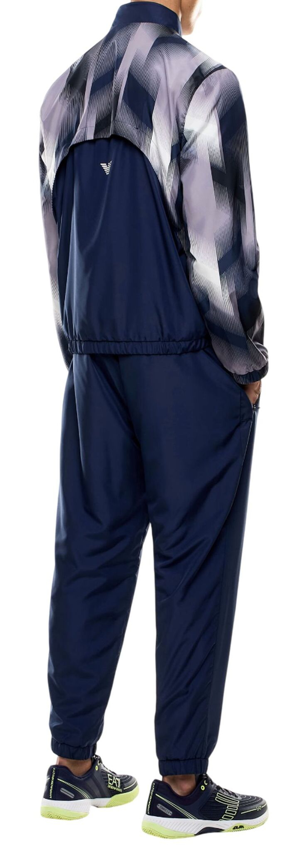 Мужской теннисный костюм EA7 Man Woven - небесный