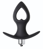 Черная анальная вибровтулка Cordis S - 10,5 см.