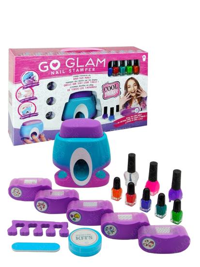 Большой Набор для маникюра " Go Glam " со штампами для ногтей