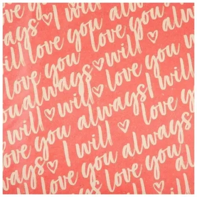 Бумага крафтовая I will always love you, 50 × 70 см