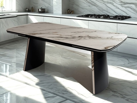 Стол М-City DISAUR Вальдемар (Valdemar 180 Kl-188 Итальянская керамика, стекло, темно-серый, Kl-188