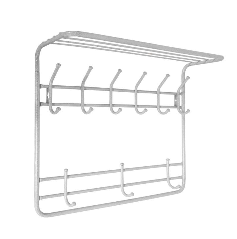 Вешалка 2-х ярусная 80 см арт.ВСП 9 Б (белый)