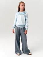 Джемпер школьный для девочки AT997  голубой