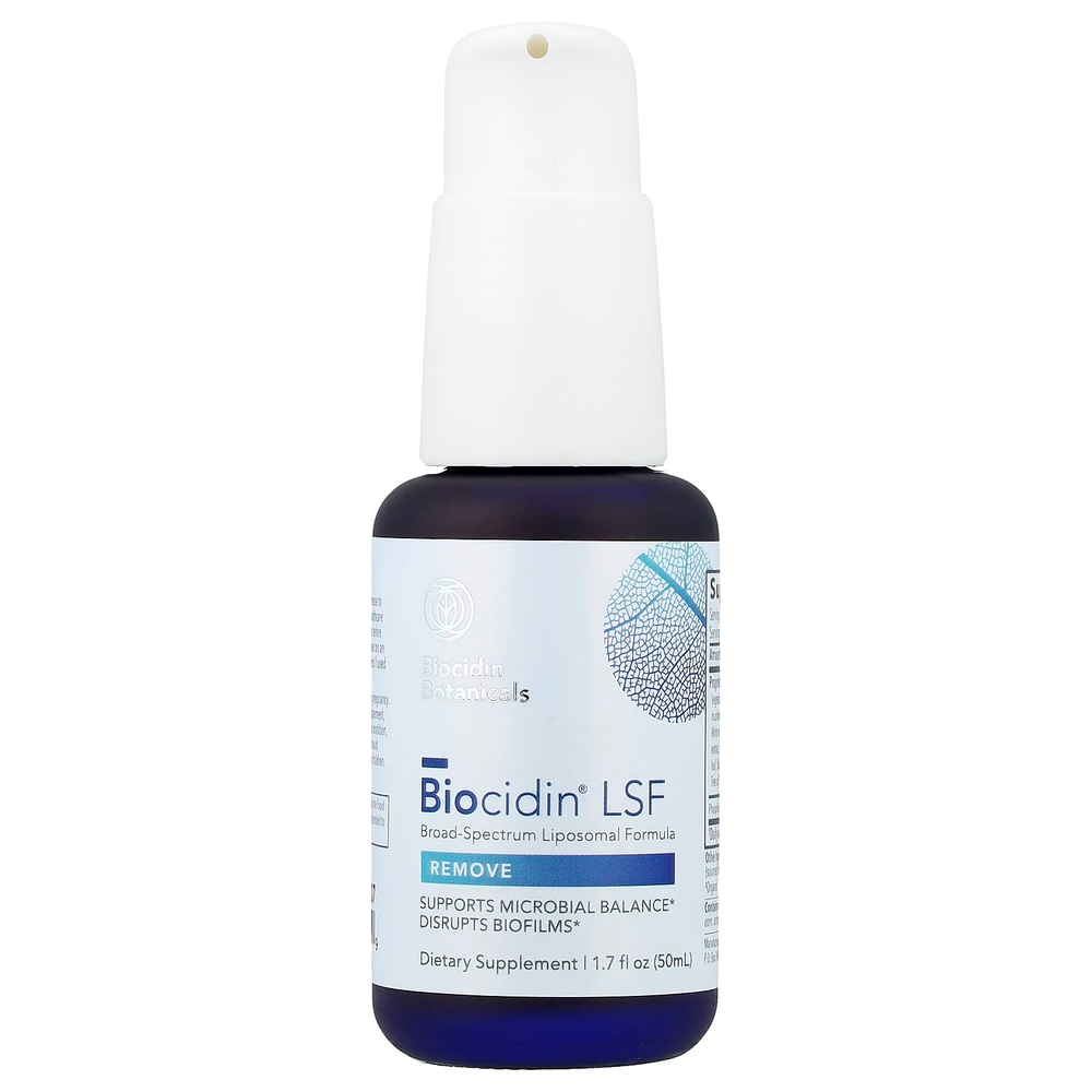 Biocidin Botanicals, Biocidin® LSF, липосомальная добавка широкого спектра действия, 50 мл (1,7 жидк. унции)