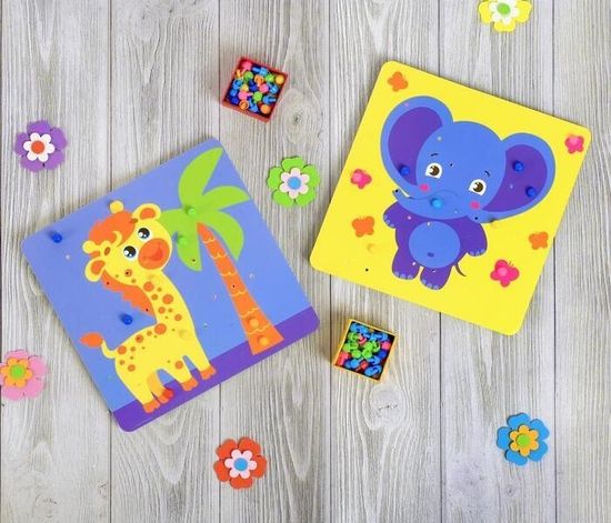 Весёлая мозаика "Зоопарк", 180 деталей