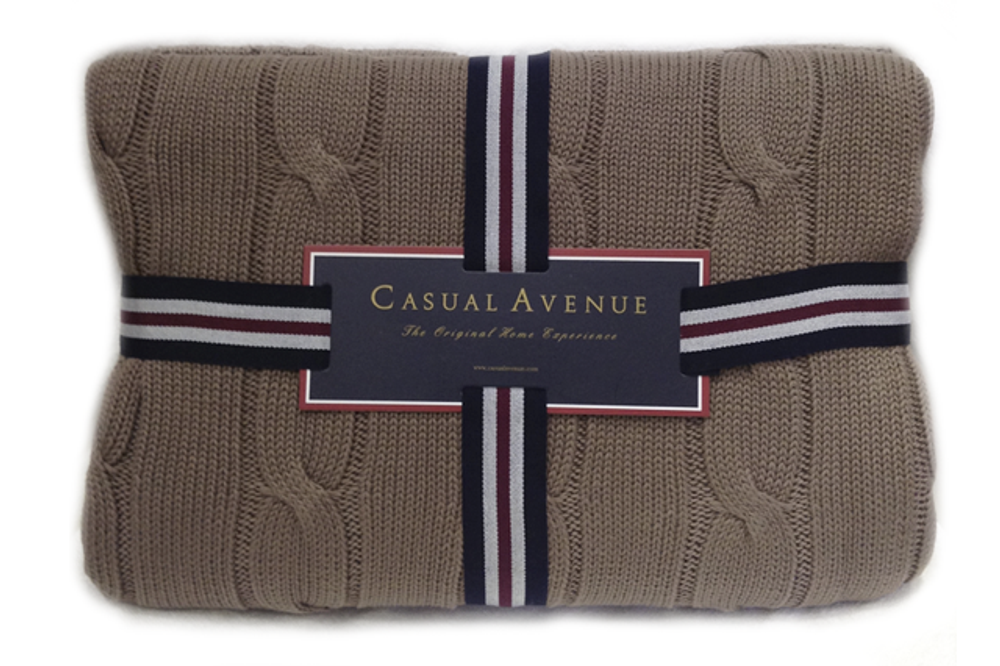 Плед 130х170 Messina от Casual Avenue коричневый Турция