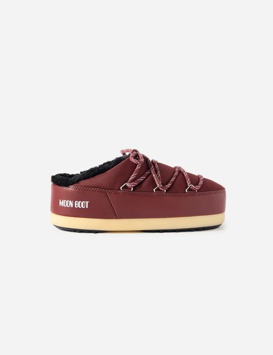 Moon Boot Evx Shell Mules Burgundy
