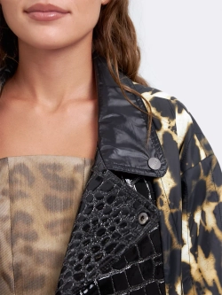 Косуха леопардовая из экокожи и нейлона Ola Ola OLA OLA