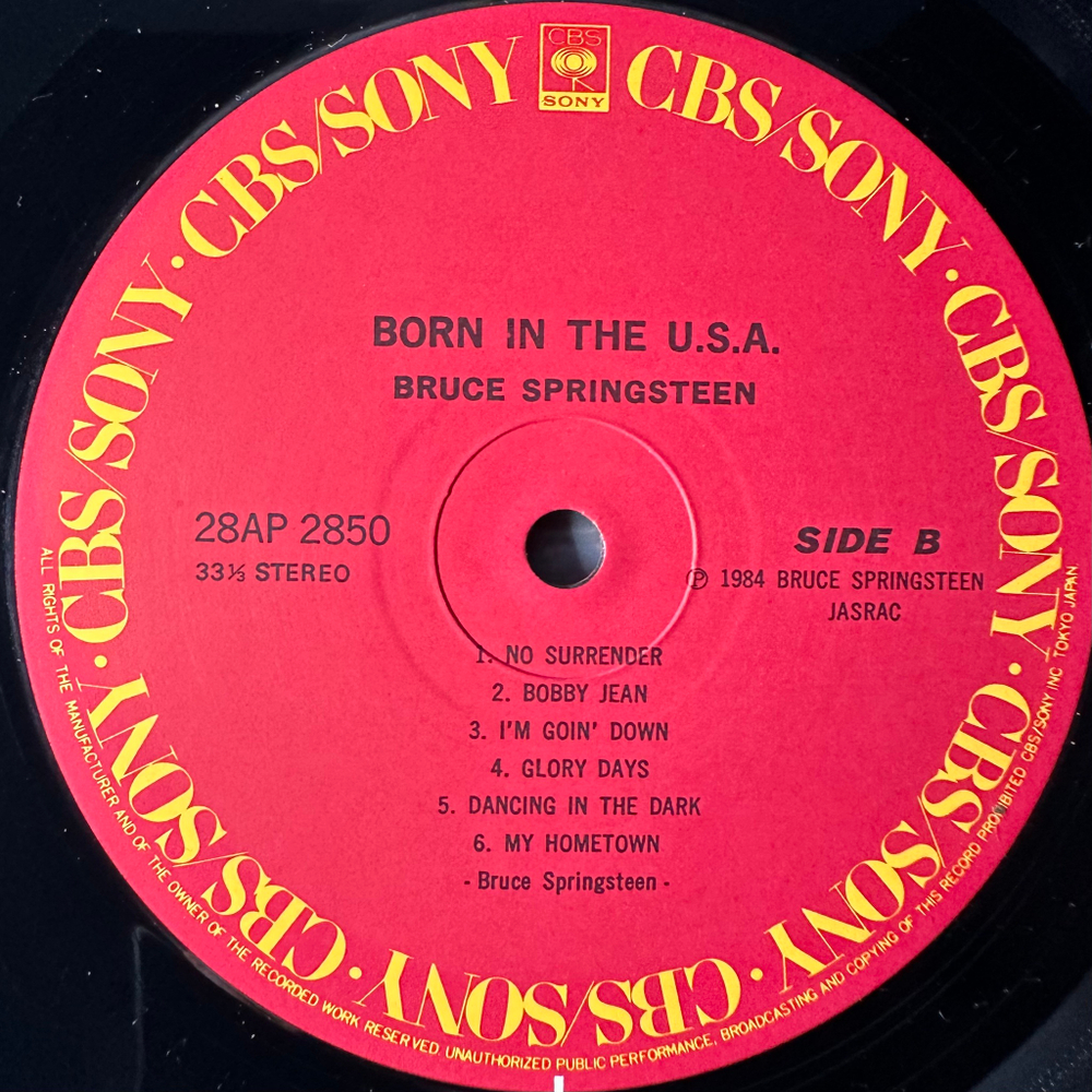 Bruce Springsteen - Born In The U.S.A. (Япония 1984г.)