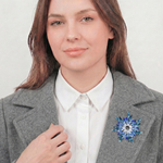 Брошь Fiore Luna ОРЕОЛ Zircon Crystal XR14406A2 BL/S