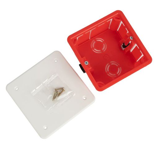 Коробка распределительная встраиваемая для полых стен 92х92х45 мм