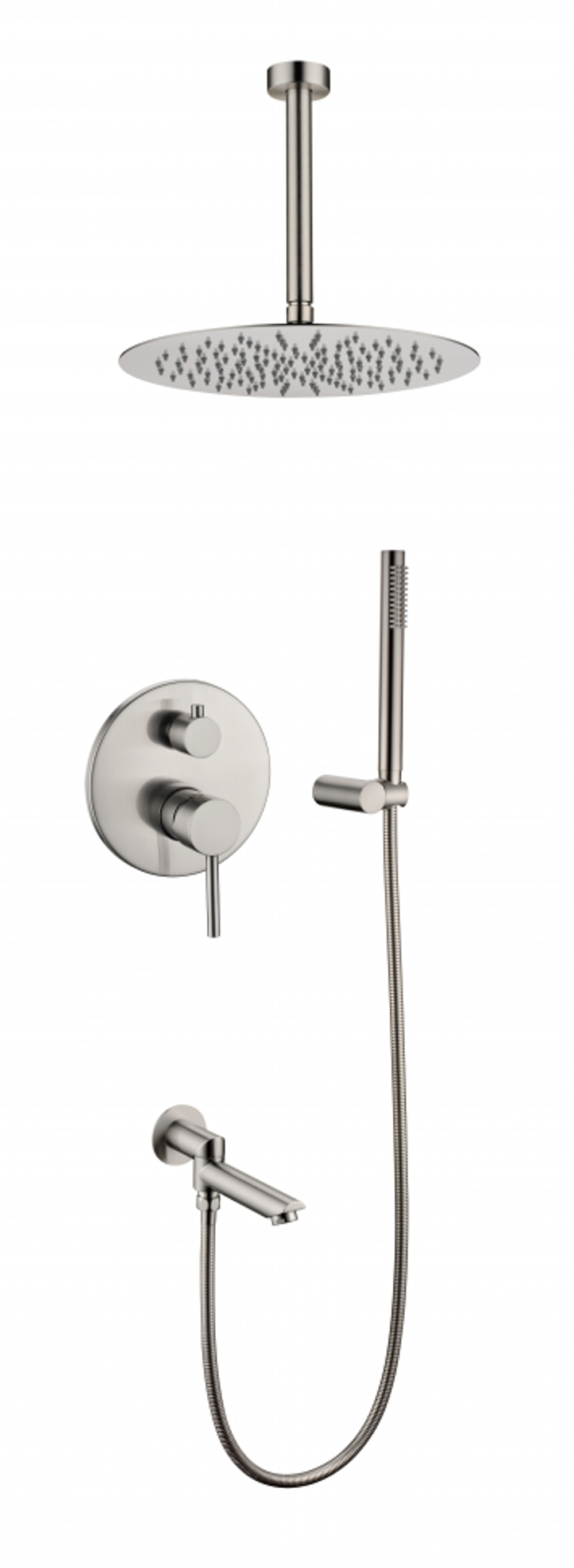 Душевая система скрытого монтажа Grocenberg GB5099NK-2 Никель