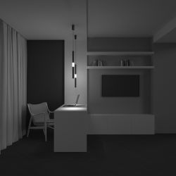 Светильник подвесной светодиодный Maytoni   P105PL-12W3K-B