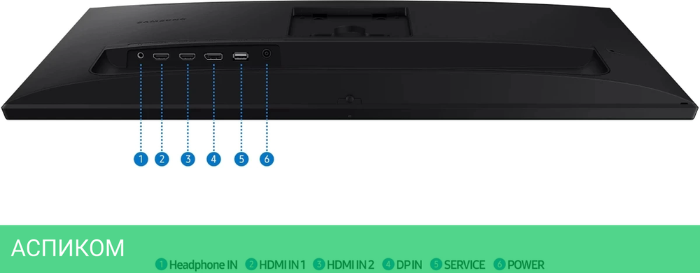 Монитор Samsung 27" S27F610EAIXCI