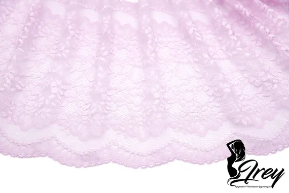 03-214 Кружево эластичное 23 см, лиловый