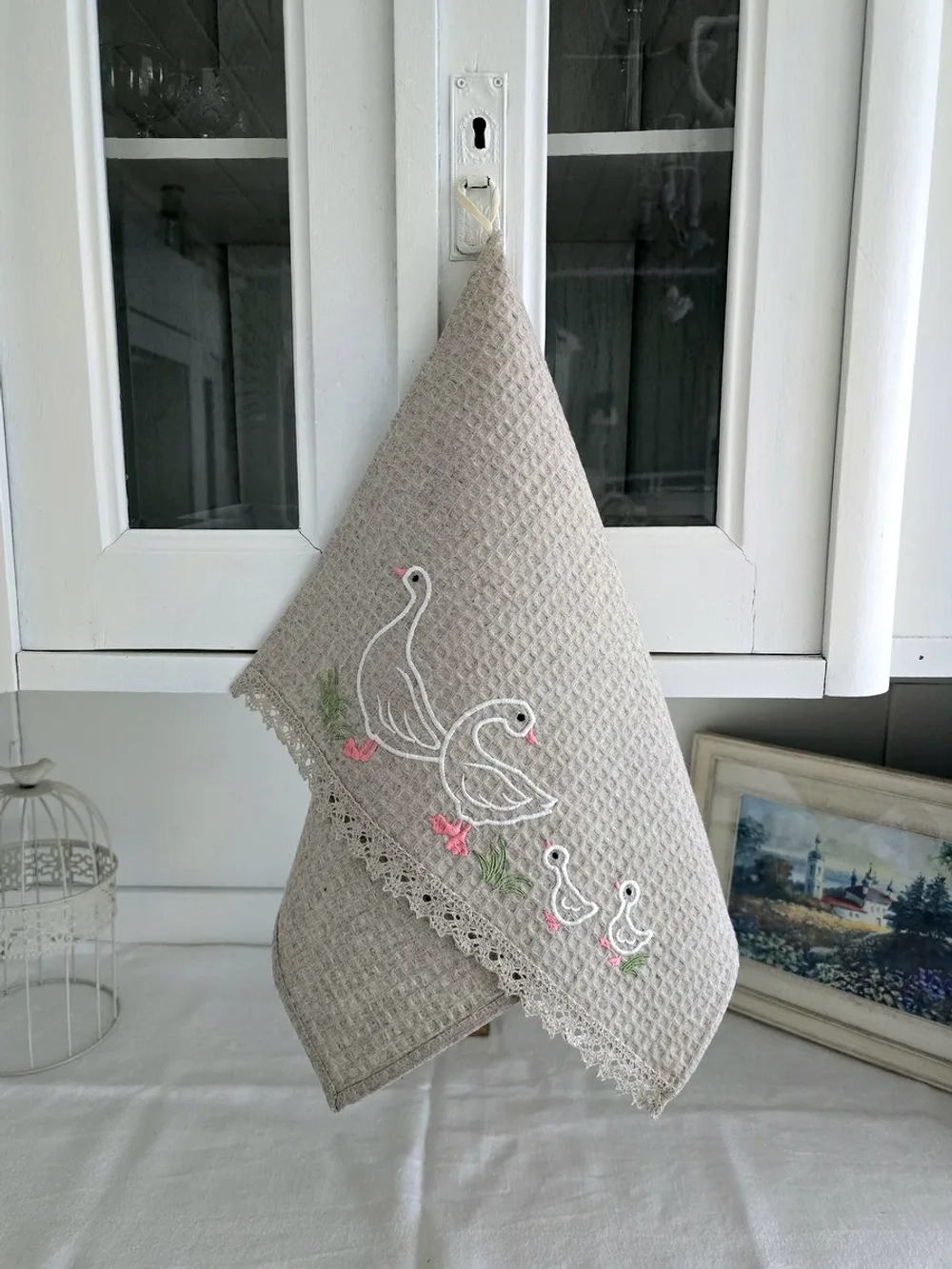 Полотенце для кухни Гуси