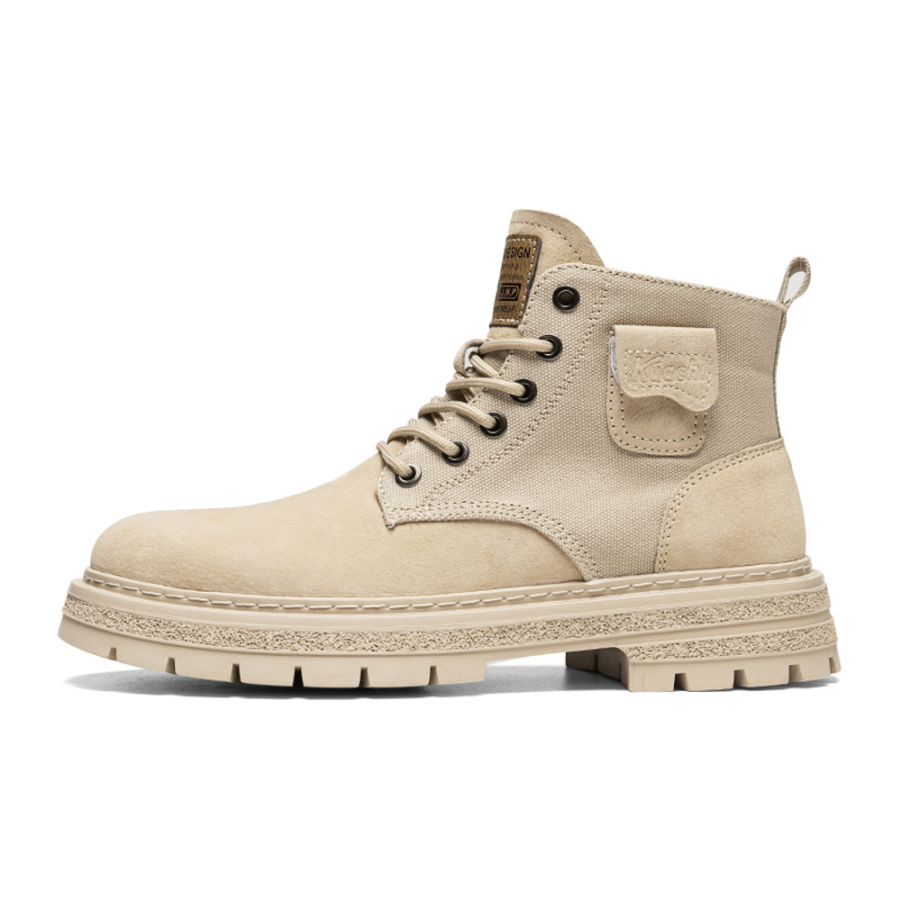 ABCIU Work Boots Unisex High top Khaki