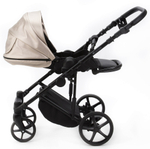 Детская коляска Adamex Zico Deluxe New 3 в 1 ZN-SM6 (БЕЖЕВАЯ ПЕРЛ. КОЖА)