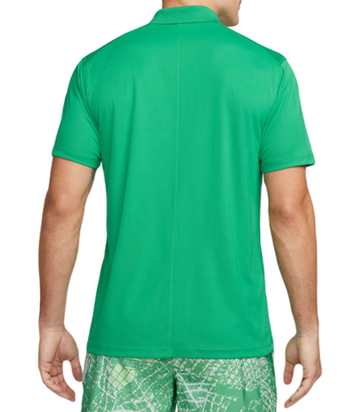 Мужское теннисное поло Nike Court Dri-Fit Pique Polo - stadium green/white