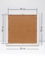 Картины на стену интерьерные на холсте 4 шт, 23*23 см