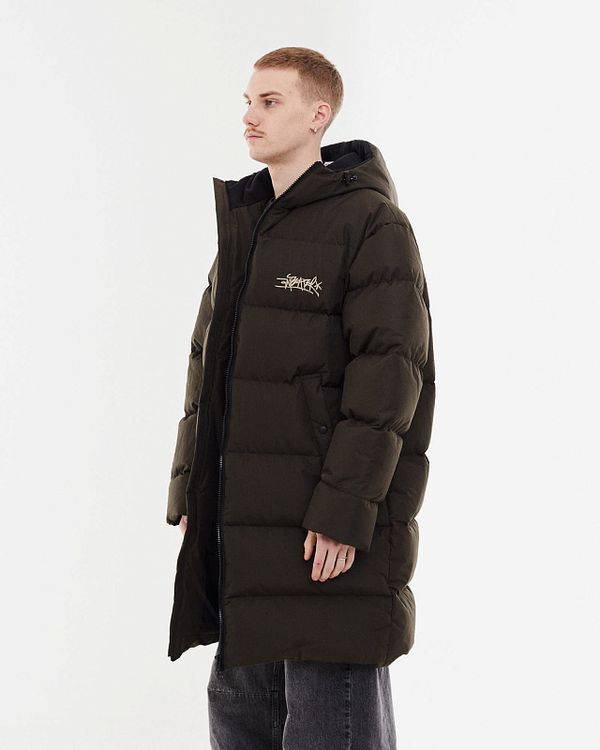 Пуховик Downlong brown - фото 3