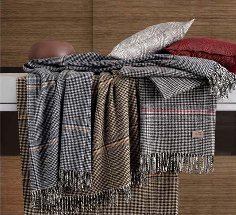 Плед 130x180 Trussardi Loyal серый Италия