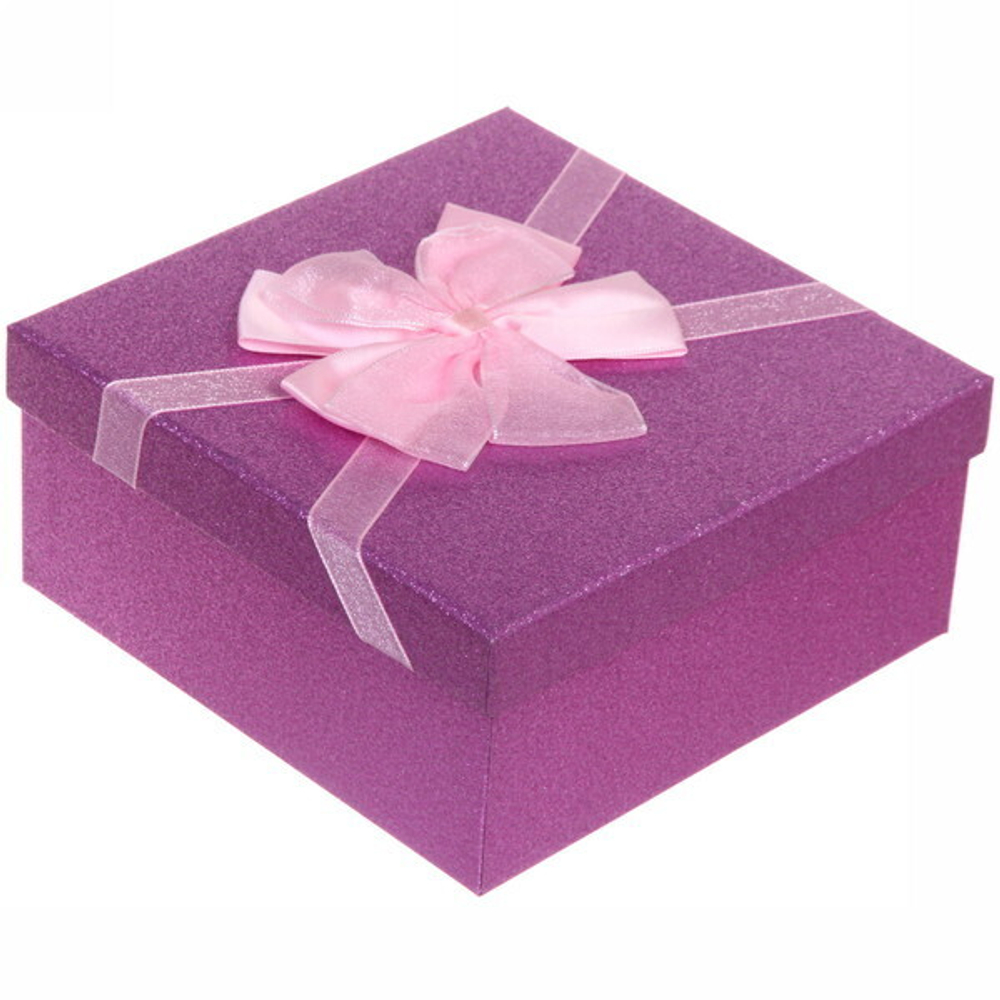 Коробка подарочная «Мечта» 17,5*17,5*8 см, лаванда
