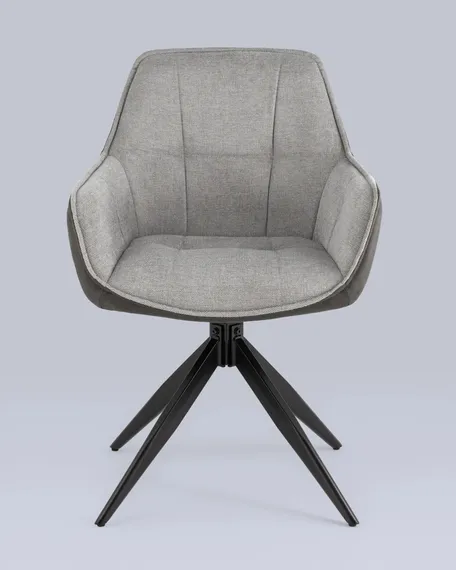 Стул Alba серый спинка экокожа