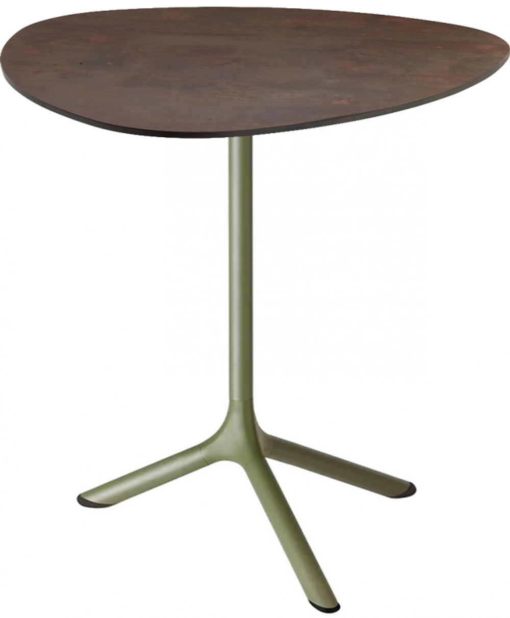 Стол ламинированный обеденный складной Scab Design Tripe Folding, оливковый, кортен