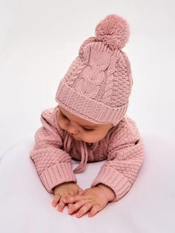 вязаный комбинезон для новорожденных