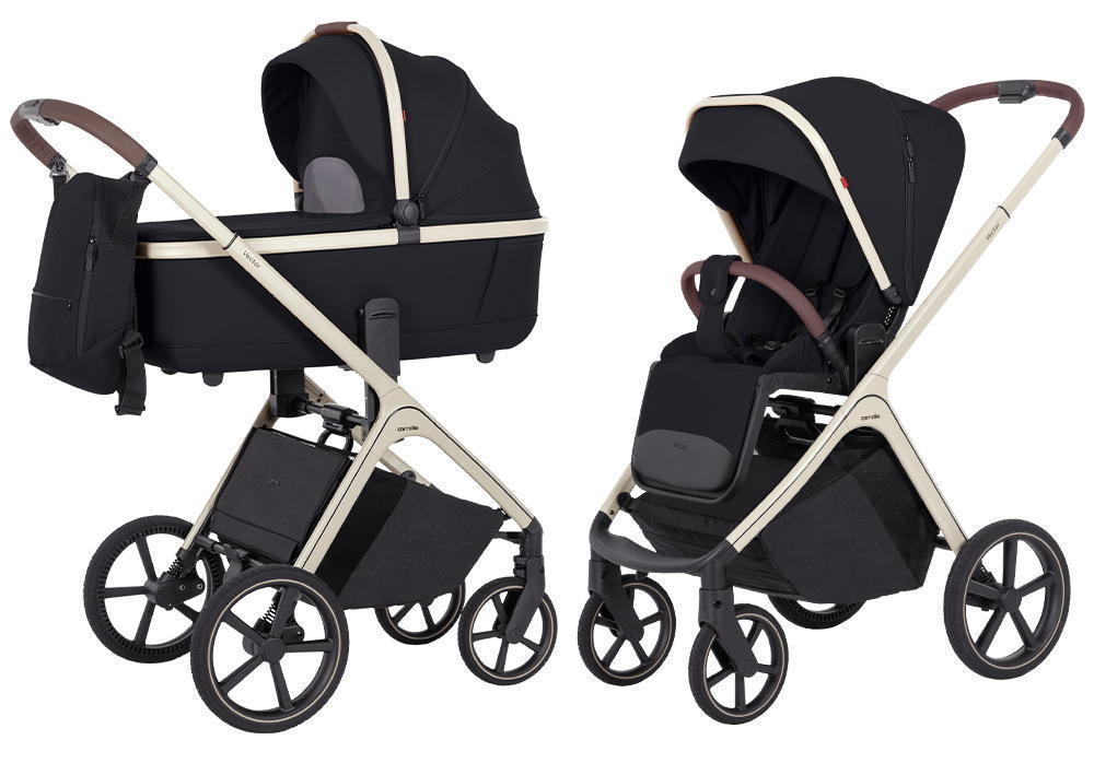 Коляска Carrello Vector CRL-6550 и автокресло Cybex Cloud G i-Size Moon Black Plus 3 в 1 Pearl Black