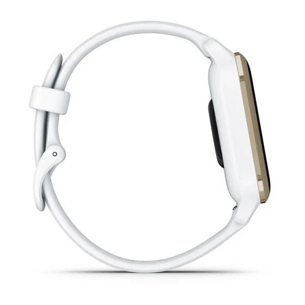 Смарт часы Garmin Venu Sq 2 белые с кремово-золотым алюминиевым безелем