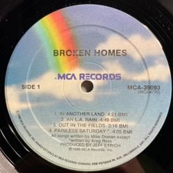 Винтажная виниловая пластинка LP Broken Homes (Канада 1986)