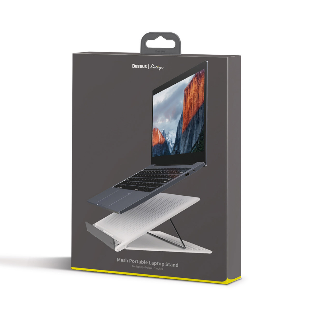 Держатель для ноутбука Baseus Let''s go Mesh Portable Laptop Stand - White&Gray