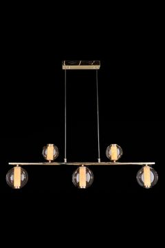 Подвесная люстра LED 40W 3000К LE7703/5L Chrome хром Aurore Leon