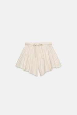 ZARA ШОРТЫ В ПОЛОСКУ СО СКЛАДКАМИ — ZW COLLECTION, ПОЛОСКИ