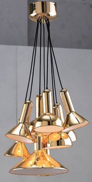 люстра Torch 9, золото by Sylvain Willenz