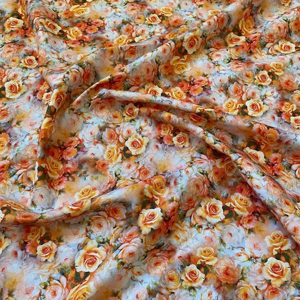 Желтые Розы, 100% хлопок Handmade Fabrics 1