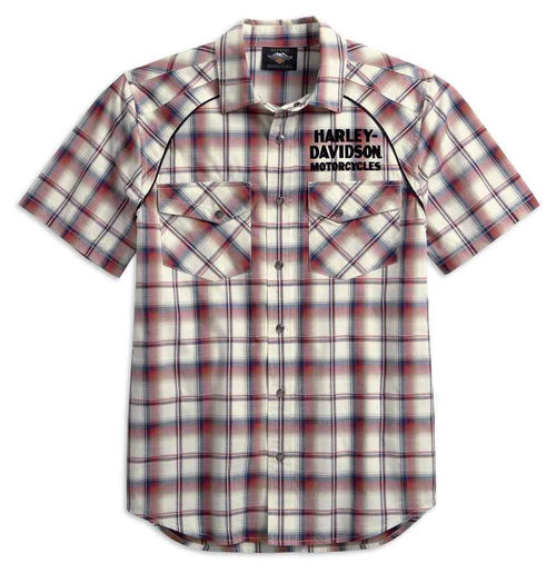 Рубашка Men's Upright Eagle Plaid Harley-Davidson