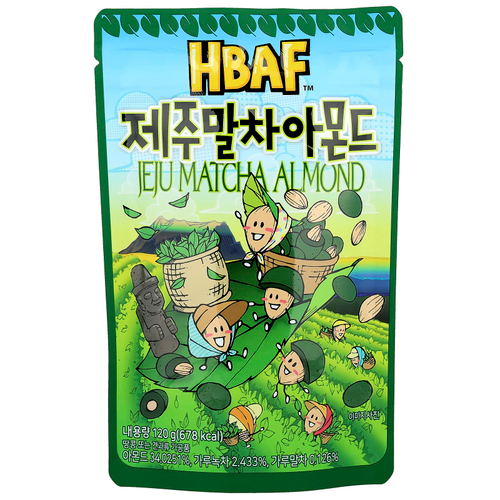 HBAF, Миндаль Чеджу Матча, 120 г