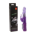 Фрикционно-ротационный стимулятор с клиторальным массажером (6 режимов вибрации и 6 ротации) (Цвет: фиолетовый)