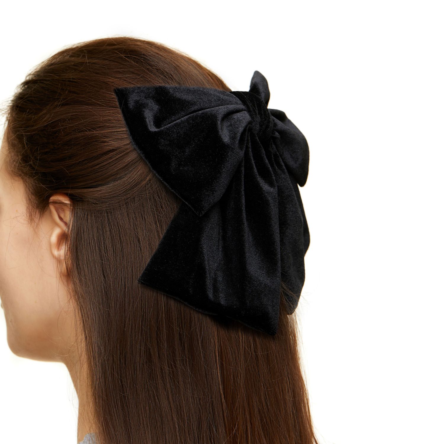 Заколка Big Bow Hair Clip – Velvet Black