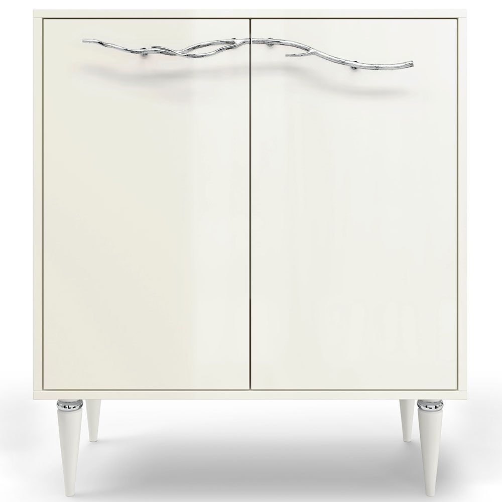 Комод Арт Колор Классик Сильвер с 2 полками Кремовый белый