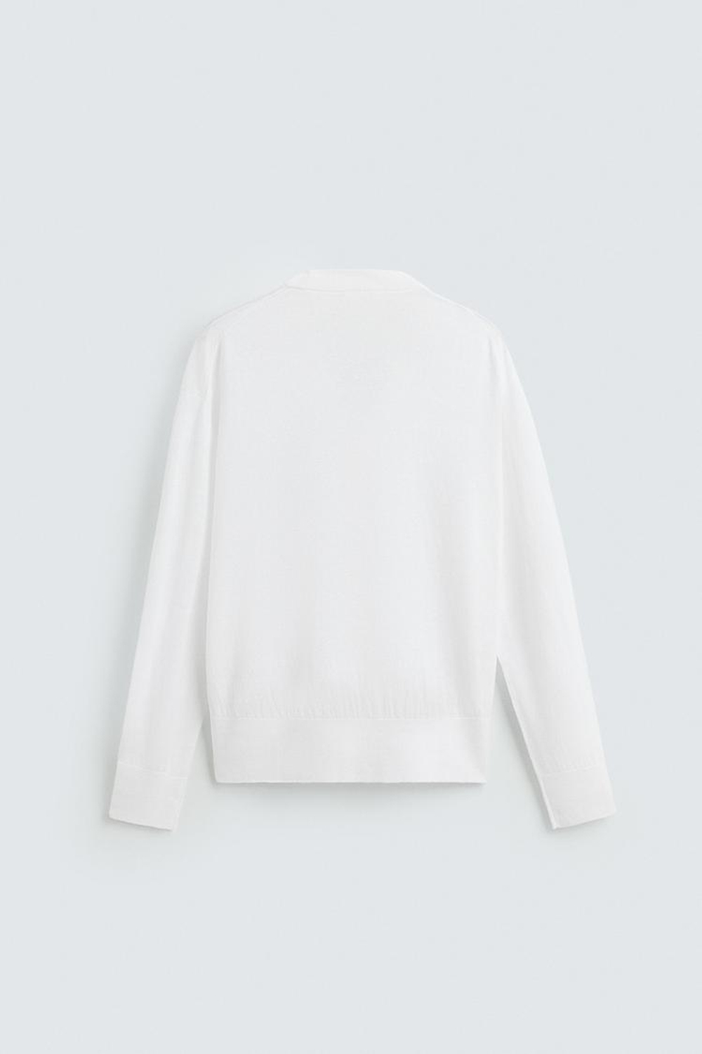 ZARA КАРДИГАН СВОБОДНОГО КРОЯ, БЕЛЫЙ