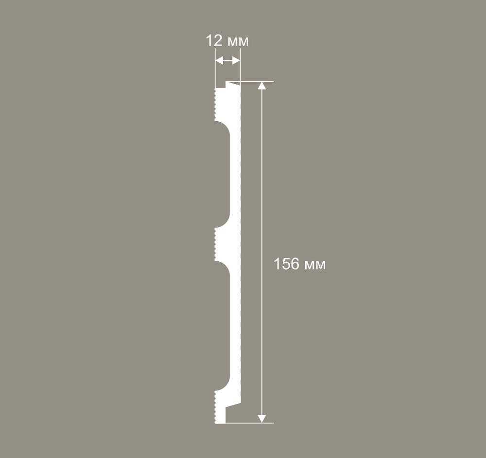 Cosca Decor. Панель RP017, 156х12x2800мм, Экополимер