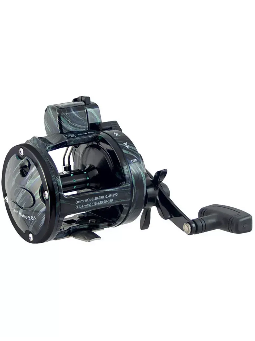 Катушка для рыбалки мультипликаторная Black Side Drafter Pro LC 300