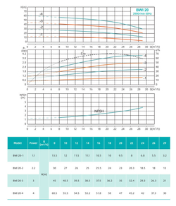 Горизонтальный многоступечатый центробежный насос серии BWI, Shimge