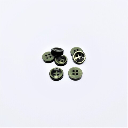 Пуговицы №628, 11мм, цв.зеленый (CB M-127)