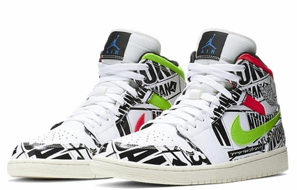 Кроссовки Jordan Air Jordan 1 Mid All Over Logos