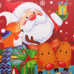 Пакет подарочный «Веселый Дедушка Мороз» 41,5*53*15,5 см, микс